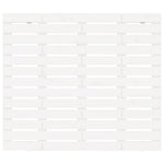 ZNTS Wall Headboard White 146x3x91.5 cm Solid Wood Pine 824684
