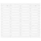 ZNTS Wall Headboard White 146x3x91.5 cm Solid Wood Pine 824684