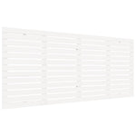 ZNTS Wall Headboard White 166x3x91.5 cm Solid Wood Pine 824699