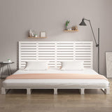 ZNTS Wall Headboard White 166x3x91.5 cm Solid Wood Pine 824699