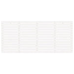 ZNTS Wall Headboard White 166x3x91.5 cm Solid Wood Pine 824699