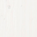 ZNTS Wall Headboard White 166x3x91.5 cm Solid Wood Pine 824699