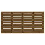 ZNTS Wall Headboard Honey Brown 146x3x63 cm Solid Wood Pine 824736