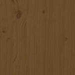 ZNTS Wall Headboard Honey Brown 146x3x63 cm Solid Wood Pine 824736