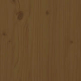 ZNTS Wall Headboard Honey Brown 146x3x63 cm Solid Wood Pine 824736