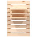ZNTS Wall-mounted Bedside Shelves 2 pcs Solid Wood Pine 824763