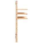ZNTS Wall-mounted Bedside Shelves 2 pcs Solid Wood Pine 824763