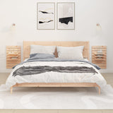 ZNTS Wall-mounted Bedside Shelves 2 pcs Solid Wood Pine 824763