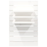 ZNTS Wall-mounted Bedside Shelves 2 pcs White Solid Wood Pine 824764