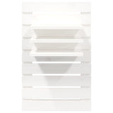 ZNTS Wall-mounted Bedside Shelves 2 pcs White Solid Wood Pine 824764