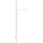 ZNTS Wall-mounted Bedside Shelves 2 pcs White Solid Wood Pine 824769