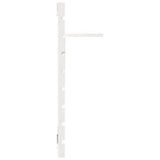 ZNTS Wall-mounted Bedside Shelves 2 pcs White Solid Wood Pine 824769