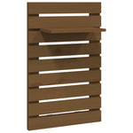 ZNTS Wall-mounted Bedside Shelves 2 pcs Honey Brown Solid Wood Pine 824771
