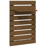 ZNTS Wall-mounted Bedside Shelves 2 pcs Honey Brown Solid Wood Pine 824771
