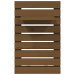 ZNTS Wall-mounted Bedside Shelves 2 pcs Honey Brown Solid Wood Pine 824771