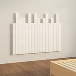 ZNTS Wall Headboard White 108x3x80 cm Solid Wood Pine 824774