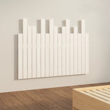 ZNTS Wall Headboard White 108x3x80 cm Solid Wood Pine 824774