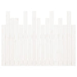 ZNTS Wall Headboard White 108x3x80 cm Solid Wood Pine 824774