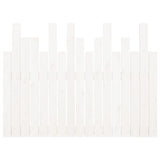 ZNTS Wall Headboard White 108x3x80 cm Solid Wood Pine 824774