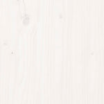 ZNTS Wall Headboard White 108x3x80 cm Solid Wood Pine 824774