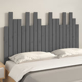 ZNTS Wall Headboard Grey 127.5x3x80 cm Solid Wood Pine 824790