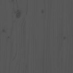ZNTS Wall Headboard Grey 127.5x3x80 cm Solid Wood Pine 824790