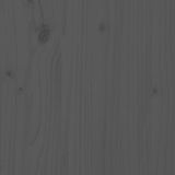ZNTS Wall Headboard Grey 127.5x3x80 cm Solid Wood Pine 824790
