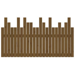 ZNTS Wall Headboard Honey Brown 146.5x3x80 cm Solid Wood Pine 824796