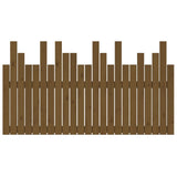 ZNTS Wall Headboard Honey Brown 146.5x3x80 cm Solid Wood Pine 824796