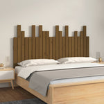ZNTS Wall Headboard Honey Brown 146.5x3x80 cm Solid Wood Pine 824796