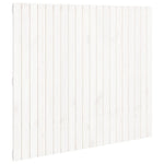 ZNTS Wall Headboard White 127.5x3x110 cm Solid Wood Pine 824939