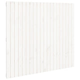 ZNTS Wall Headboard White 127.5x3x110 cm Solid Wood Pine 824939
