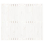 ZNTS Wall Headboard White 127.5x3x110 cm Solid Wood Pine 824939