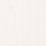 ZNTS Wall Headboard White 127.5x3x110 cm Solid Wood Pine 824939