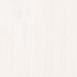 ZNTS Wall Headboard White 127.5x3x110 cm Solid Wood Pine 824939