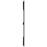 ZNTS Wall Headboard Black 140x3x110 cm Solid Wood Pine 824972