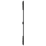 ZNTS Wall Headboard Black 140x3x110 cm Solid Wood Pine 824972