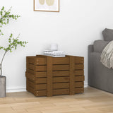 ZNTS Storage Box Honey Brown 58x40.5x42 cm Solid Wood Pine 824996