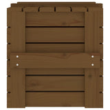 ZNTS Storage Box Honey Brown 58x40.5x42 cm Solid Wood Pine 824996
