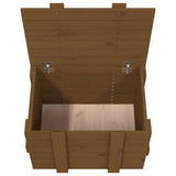 ZNTS Storage Box Honey Brown 58x40.5x42 cm Solid Wood Pine 824996