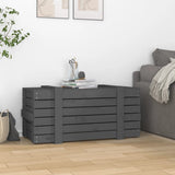 ZNTS Storage Box Grey 91x40.5x42 cm Solid Wood Pine 825000