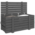 ZNTS Storage Box Grey 91x40.5x42 cm Solid Wood Pine 825000