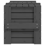 ZNTS Storage Box Grey 91x40.5x42 cm Solid Wood Pine 825000
