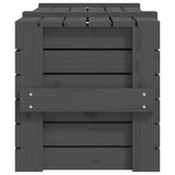 ZNTS Storage Box Grey 91x40.5x42 cm Solid Wood Pine 825000