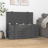 ZNTS Storage Box Grey 91x40.5x42 cm Solid Wood Pine 825000