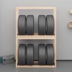 ZNTS Tire Rack 120x40x180 cm Solid Wood Pine 825003