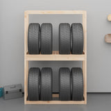 ZNTS Tire Rack 120x40x180 cm Solid Wood Pine 825003