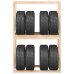 ZNTS Tire Rack 120x40x180 cm Solid Wood Pine 825003