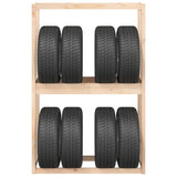 ZNTS Tire Rack 120x40x180 cm Solid Wood Pine 825003