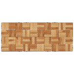 ZNTS Decking Tiles 10 pcs 30x30 cm Solid Wood Teak 319982